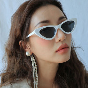 C.three. Hip-Hop Small Cat Eye Sunglasses Women Eyeglasses with Retro Style Shades