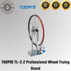 TOOPRE Professional Wheel Truing Stand with Dial Gauge Precision Aluminium Rim Alignment Tool for All Bicycles Bike Repair