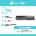 TP-Link TL-SG1008 8-Port Gigabit Desktop/Rackmount Switch | Network Switch Hub | 8 Port Gigabit Switch | Switch Hub for Internet. 