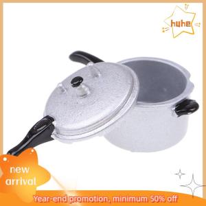 huhe อุปกรณ์ทำอาหารแบบใช้แรงดันอุปกรณ์ครัวบ้านตุ๊กตาขนาดเล็ก1:12