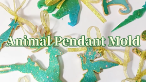 Animal Pendant Molds Deer Hanging Ornament Mould Plasters Molds Keychain Silicone Moulds for Festival Decorations