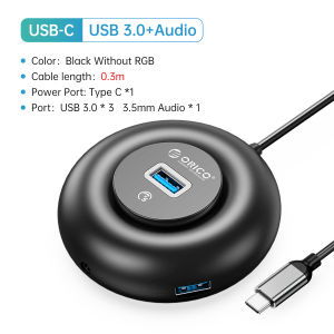 ORICO Bộ Chia USB Hộp 5 Cổng Bộ Chia Hình Tròn Truyền Dữ Liệu Bộ Chia Nhiều USB Với Ánh Sáng Nhiều Màu RGB Cho Các Thiết Bị Nhanh Hơn Cho Điện Thoại Di Động Đĩa Flash USB Máy Tính Máy Tính Bảng