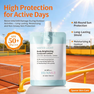 Dewy Body Sunscreen Lotion SPF UV Protection Watery Hydrating Non Sticky Lightweight Body Sunblock Body Care