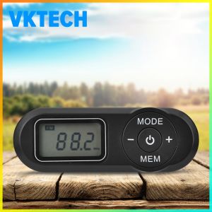 Compact LCD Digital Radio with Rechargeable Battery Mini FM Player Retro Portable Radio for Travel and Camping