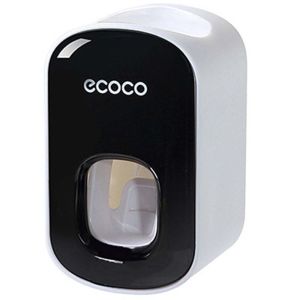 MAULLY ABS No-punch Lazy Useful Automatic Wall Mount Bathroom Accessories Toothpaste Dispenser Toothpaste Squeezer Toothbrush Holder
