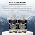 Pure Himalayan Shilajit for Men and Women 120 Capsules More Than Gummies, Resins Combined with Natural Ashwagandha Energy Health Kit Gold Curing Supplement Made in the USA. 