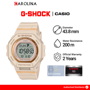 Jam Tangan Wanita Casio G-Shock G-Squad GMD-B300-4D Cream Dial Cream Resin Band