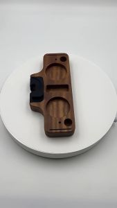Espresso Coffee Tamper Holder Tamper Base Universal Coffee Solid Wood Storage Board Powder Dispenser