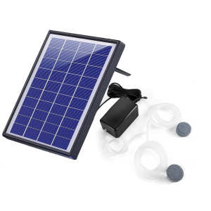 Solar Water Pump Aquarium Oxygen Air Pump Fish Tank Solar Powered Oxygen Pump Silent Air Compressor Aerator