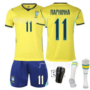 AU2627 Brazil home football jersey Neymar 10 号世界杯球衣维尼 7 比赛队服套装