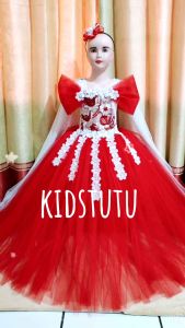 BAJU PESTA ANAK SLENDANG USIA 1-10 THN PANJANG SEMATAKAKI