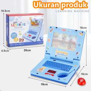 Mainan Anak Laptop Edukasi Layar Kids Learning Machine Notebook Alat Bantu Belajar  ainan Laptop Anak Mainan Edukasi Notebook Anak-anak/Versi Bahasa Lnggris Dari Lampu Notebook Simulasi Komputer Kartun Mainan Edukasi