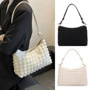 FEATSHOP64FE8 ผู้หญิง สีบริสุทธิ์ ความจุขนาดใหญ่ กระเป๋าสะพายข้าง กระเป๋าถือ กระเป๋าสะพายข้าง กระเป๋าแมสเซนเจอร์