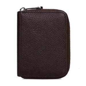 Rfids ngăn chặn tín dụng ví tổ chức Ví ngắn kích thước nhỏ gọn Chất liệu da PU Dây Kéo trường Hợp Chủ