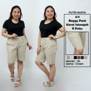 Celana pendek big size polos / baggy pant jumbo / celana pendek jumbo / karet melar / celana pendek kasual jumbo / celana pendek modis big size