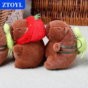 [COD]🔥🔥🔥ZTOYL Creative Cute Capybara Plush Keychain Soft Stuffed Animal Doll Keyring Car Charms Backpack Pendant Decoration Accessories Gifts