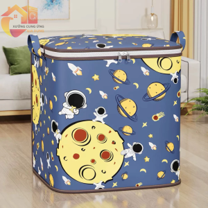 Túi đựng đồ 100L có khóa kéo túi đựng chăn màn quần áo cỡ lớn chống bụi tiện lợi