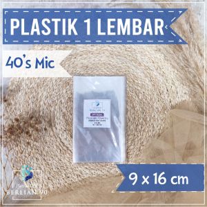 Plastik Kue Basah 9x16 cm 40s Micron - Plastik Lembaran - Plastik One Sheet Isi 100 lembar Plastik Risoles/Risol/Dadar Gulung Kue / Rainbow Cake/Kue Lapis