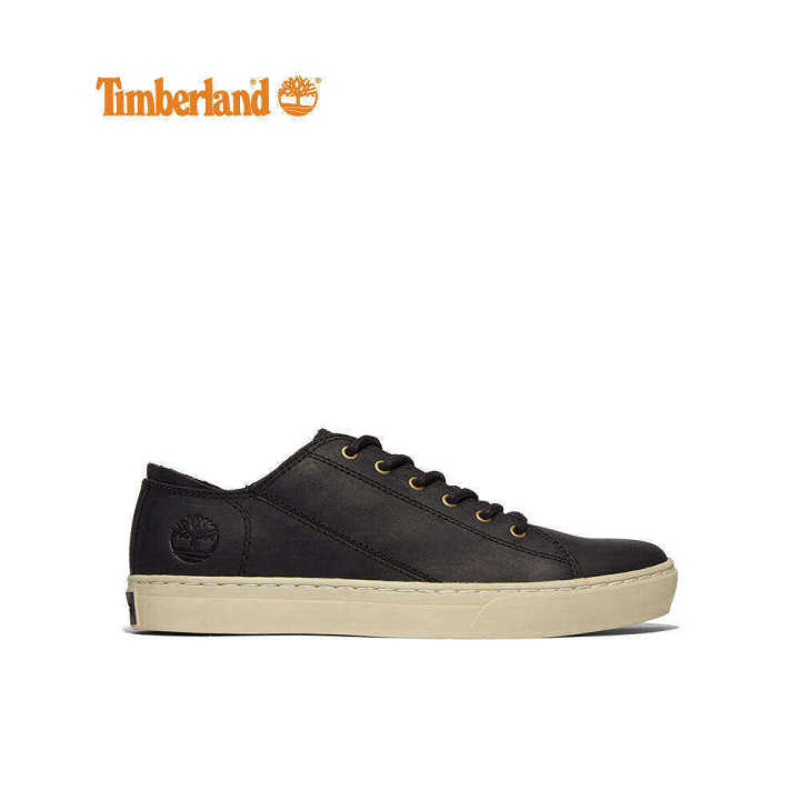 Timberland Mens Adventure Oxford Sneakers Black Full Grain