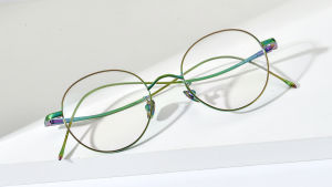 FONEX Gọng kính Titan phụ nữ thiết kế thương hiệu retro cổ điển kính tròn Full-rim Nhật Bản chất lượng cao siêu nhẹ tùy chỉnh kính mắt cho mắt 8558