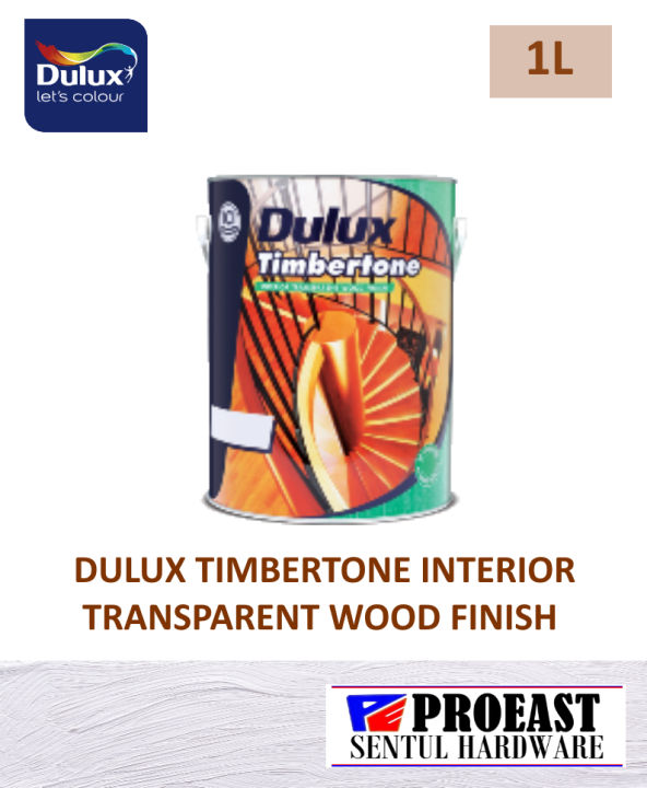 1L ICI DULUX Timbertone Interior Transparent Wood Finish / Cat Kayu ...