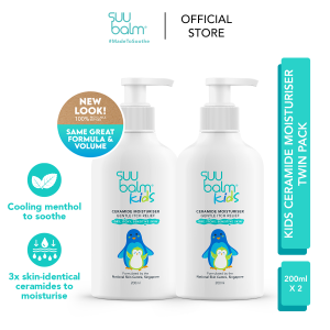 [Kids/Bundle] Suu Balm Kids Ceramide Moisturiser (Gentle Itch Relief) 2 x 200ml | For Dry/Itchy/Sensitive/Eczema-Prone