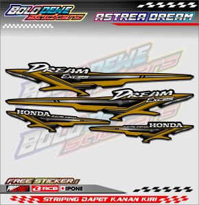 STRIPING VARIASI HONDA ASTREA DREAM / STICKER LIST ASTREA DREAM