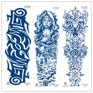 Hand Tattoo Sticker Tatu Sticker 手臂纹身 Tatu Tangan 15 Hari 15Days Pectin Tattoo Sticker 47x16cm 果胶纹身 Tatu Pektin Series GZQB-Series