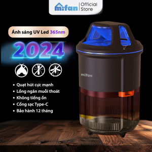 Đèn Bắt Muỗi Thông Minh UV-LED MIFAN - Quạt Hút Siêu Mạnh Êm Ái Không Tiếng Ồn - Bẫy ruồi bắt bọ diệt côn trùng