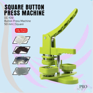 ProPRINTZ - Square Button Press Machine 50mm with F.Magnet