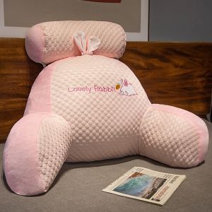 Cartoon Backrest Pillow Cozy Waist Support Bed Cushion Playful Pattern For Sofa Gaming Relax Bedroom Office Comfort Pillow