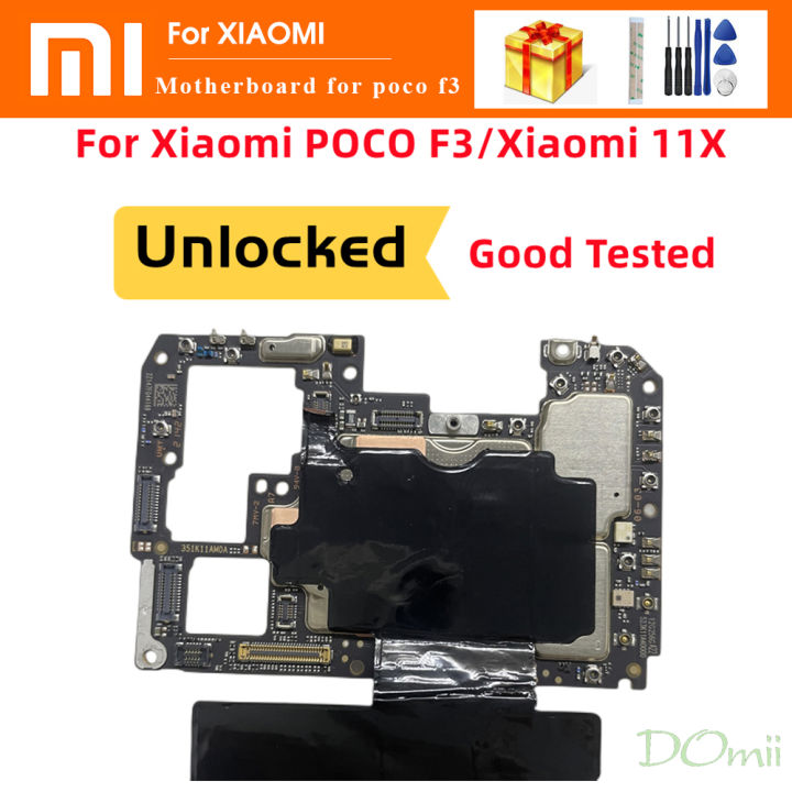 Original Unlocked Motherboard For Poco F3 Mi 11x Redmi K40 Logic 