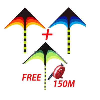 Long tail rainbow kite with kite string 50M outdoor sports 1.2M huge string childrens kite toy