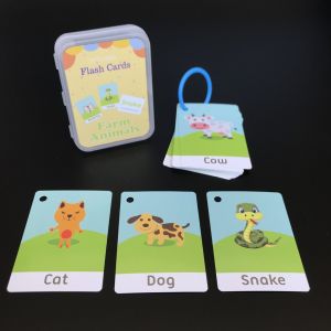 Flash Cards Baby Montessori Preschool English Learning Educational Alphabet ABC Numbers Toys