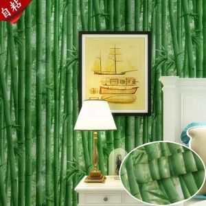 5 Mét Giấy Dán Tường Khổ 45CM Rộng Decal PVC Trang Trí ( có keo ) - TÔNG MÀU XANH LÁ PT663
