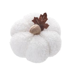 PYA94 Party Supplies Mini Pumpkin Ornament Plush Soft Flocked Halloween Decoration Funny Tabletop Centerpiece Pumpkin Decor Halloween