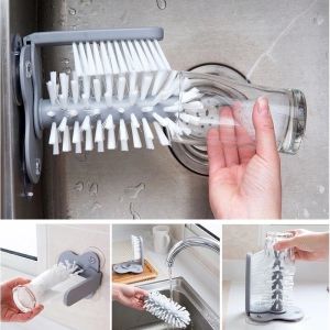 Chổi Hai Mặt Chuyên Dụng Cọ Vệ Sinh Ly Chén Cốc Và Bình Sữa Tiện Dụng Phổ Biến