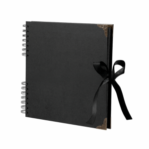PERSLIGH Self Adhesive Photo Album Notepad Lay-Flat Design Blank Pages Scrapbook Memory Book Thick Hardcover Album Journal Notebook Wedding Party