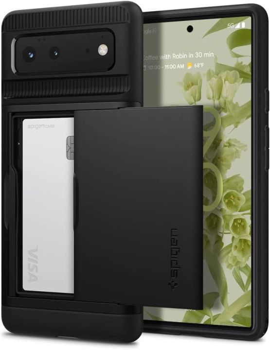 Spigen Cover Rugged Armor Compatibile con Pixel 9/9 Pro - Nero Opaco