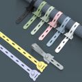 Multifunctional Silicone Cable Ties with Buckle Design for Secure Fixation. 