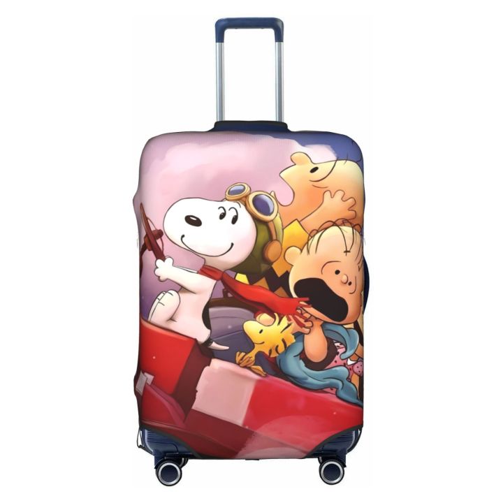 Snoopy Travel Luggage Cover 18-32in High Stretch Thickened
