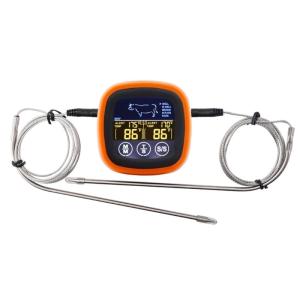 Professional Digital Thermometers with Two Probes and Backlit Display for Precise Cooking