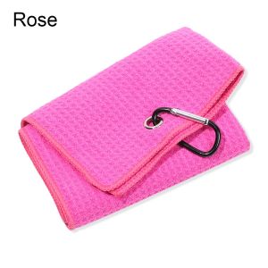 COOLSOOL 8 Colors Balls Hands Microfiber Golf Towel Cleaning Towels Cleans Clubs With Carabiner Hook