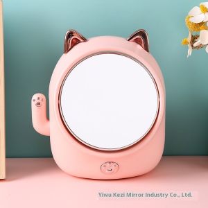 Gương một mặt để bàn thiết kế dễ thương với nút in hình móng