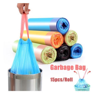 【COD】Trash Bin Living Room Kitchen 15L Garbage Can Bedroom Transparent Light Luxury Storage Bucket