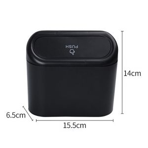 Thùng rác mini có nắp đậy đầy full logo các hãng dùng tiện lợi trên xe ô tô