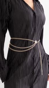 Street R Shooting Waist Chain All-match R Waist Chain Alloy Multi-layer Waist Chain