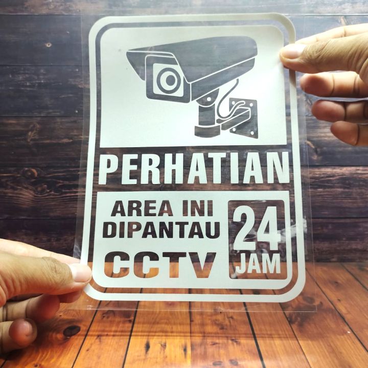Area Cctv Cutting Sticker Variasi Motor Mobil Matic 3D Jepang Tulisan ...