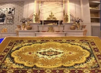 พรมปูพื้น พรมลายหลุยส์ ขนาด 170*220 มีสีให้เลือก น้ำตาล เขียว น้ำเงิน แดง