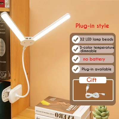 Led Learning Dedicated Small Desk Lamp Clip-On Eye Protection Student Dormitory Bedside Reading Usb Charging Clip Type Lamp